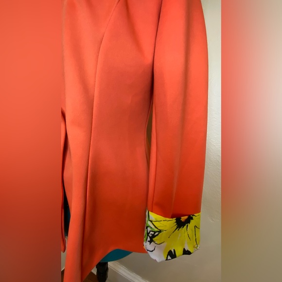 SALE Vintage jacket, vintage blazer, blazer jacket, orange blazer, orange jacket - Picture 3 of 4